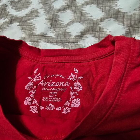 The Original Arizona Jean Company Size M 10/12 Red Long Sleeve Shirt - Picture 2 of 5